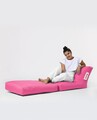 Fotoliu extensibil, Siesta, Ferndale Bean Bag, 55 - 180 cm, poliester impermeabil, roz