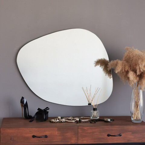 Oglinda decorativa Soho Ayna, Neostill, 75x58 cm, alb