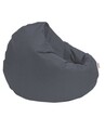 Fotoliu puf, Bean Bag, Ferndale, 100 cm, poliester impermeabil, gri fumuriu