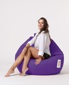 Fotoliu puf, Bean Bag, Ferndale Premium XXL, 115 x 130 cm, poliester impermeabil, mov