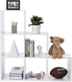 Corp biblioteca Step Shelf, Vasagle, 97.5 x 29 x 97.5 cm, PAL, alb