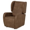 Fotoliu cu recliner electric, 2 motoare, Hercule, L.78 l.102 H.113, stofa, maro