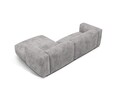 Coltar modular dreapta 2 locuri, Martina-212, Micadoni Home, 283x176x75 cm, velur, gri deschis