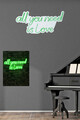 Decoratiune luminoasa LED, All You Need is Love, Benzi flexibile de neon, DC 12 V, Verde