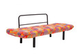 Canapea extensibilă cu 2 locuri, Futon, 859FTN2701, Metal, Multicolor