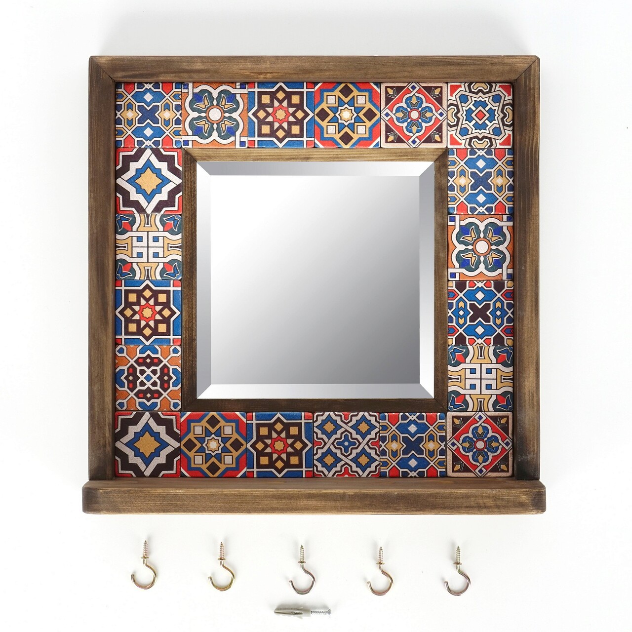 Oglinda Decorativa, Evila Originals, STO018, 32.5x33x8 Cm, Multicolor