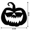 Decoratiune de perete, Halloween 14, Metal, Dimensiune: 53 x 50 cm, Negru