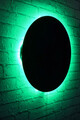 Decoratiune luminoasa LED, Circle, MDF, 60 LED-uri, Verde