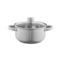 Set de gatit 8 piese Sally, Domotti, 16/18/20/22 cm,  inox, argintiu