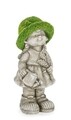 Decoratiune de gradina Girl, Bizzotto, 19.5 x 42.5 cm, magneziu