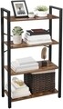 Biblioteca, Vasagle, 66 x 30 x 120 cm, fier/PAL, maro rustic