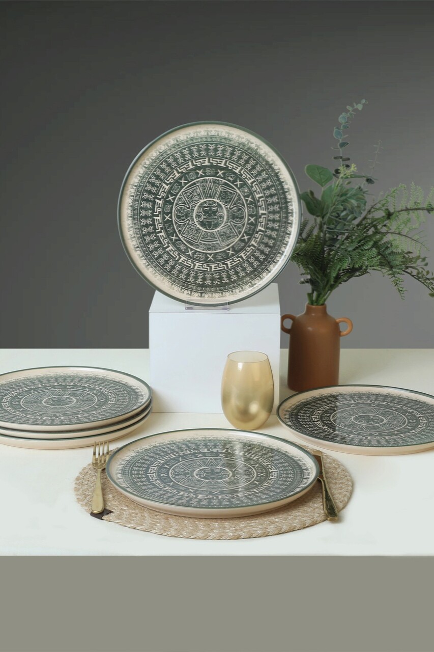 Set platouri pentru servire, Keramika, 275KRM2110, 100% CERAMICA / , Nu absoarbe apa, Crem