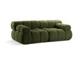 Canapea 2 locuri, Bellis-213, Micadoni Home, 188x94x70 cm, tesatura boucle, verde