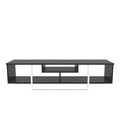 Comoda TV, Retricy, Asal 150, 150x35.2x40 cm, PAL, Alb/Negru