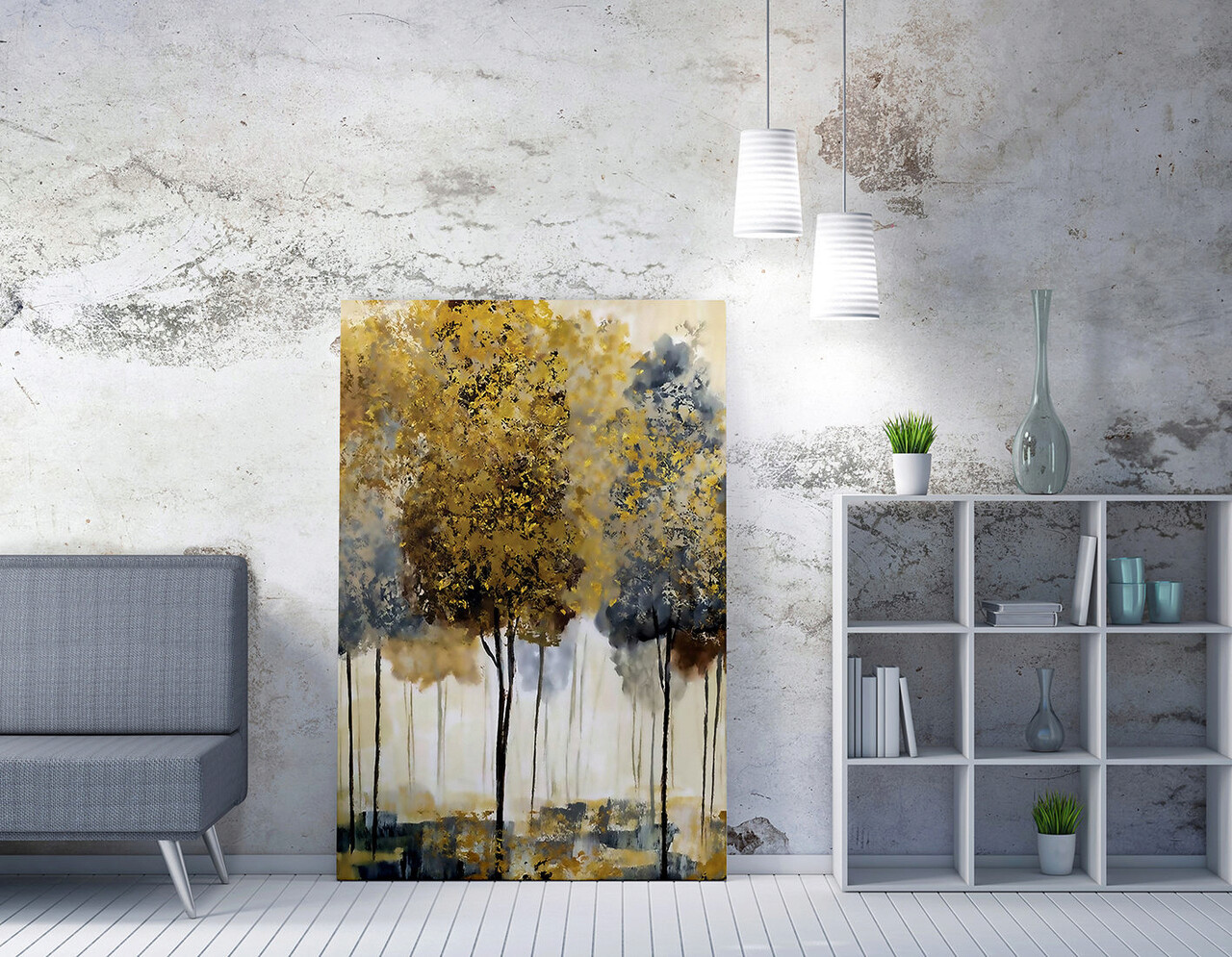 Tablou decorativ, WY229 (50 x 70), 50% bumbac / 50% poliester, Canvas imprimat, Multicolor