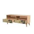 Set mobilier living 2 piese, comoda si comoda TV, Motto 2-727, Vella, atlantic pine