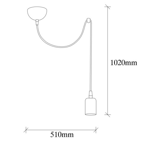 Candelabru, Nitid, Kabluni - MR - 925, E27, 100 W, metal