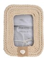 Rama foto Rope, 17x3x22.5 cm, lemn, crem