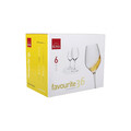 Set 6 pahare pentru vin Favourite, Rona, 360 ml, sticla, transparent