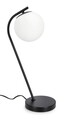 Lampa de masa Delphine, Bizzotto, 22x16x51 cm, 1 x E14, 15W, metal/sticla, negru