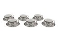 Set de cafea Kutahya Porselen, ZG12KT420939012, 12 piese, portelan