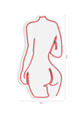 Decoratiune luminoasa LED, Sexy Woman, Benzi flexibile de neon, DC 12 V, Roz