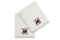 Set 2 prosoape de baie, Beverly Hills Polo Club, 401, 70x140 cm, 100% bumbac, alb