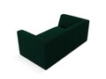 Canapea 2 locuri, Ruby, Micadoni Home, BL, 174x93x69 cm, catifea, verde bottle