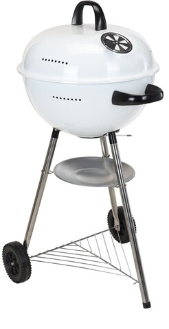 Gratar mobil Spherical, Ø48 cm, otel inoxidabil, alb