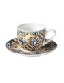 Set 2 cesti cu farfurie pentru cafea, Le Primizie, Brandani, Ø11.5x5 cm, portelan