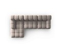 Coltar modular stanga 4 locuri, Bellis, Micadoni Home, BL, 285x157x63 cm, catifea, bej