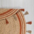 Covor Istanbul Orange, Flair Rugs, D150 cm, iuta, portocaliu