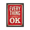 Tablou decorativ, Everything OK 2 (55 x 75), MDF , Polistiren, Multicolor