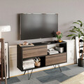 Comoda TV, Retricy, Kerby, 120x30x71 cm, PAL, Nuc negru