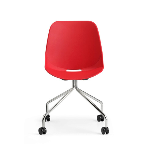 Scaun de birou, Bürotime, QCK-CMP-A001546, 70x80.5x53cm, Roșu