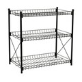 Organizator cu 3 rafturi Confortime, 52x34x55 cm, metal, negru