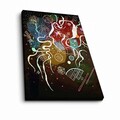 Tablou decorativ, 70100FAMOUSART-067, Canvas, 70 x 100 cm, Multicolor