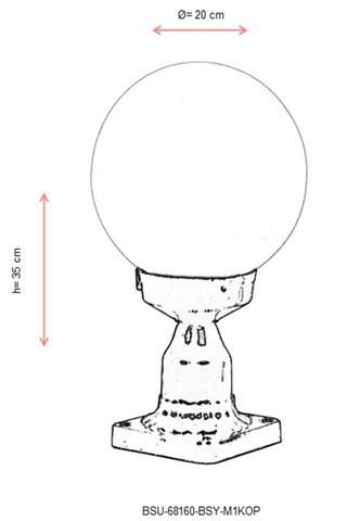 Lampa de exterior, Avonni, 685AVN1149, Plastic ABS, Alb/Negru