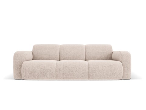 Canapea 3 locuri, Molino-140, Micadoni Home, 235x95x72 cm, tesatura chenille din poliester, bej