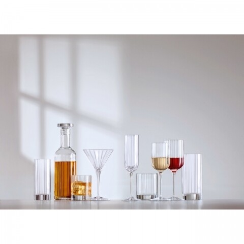 Set 4 pahare Retro Chic Bach, Luigi Bormioli, 473 ml, sticla cristalina, transparent