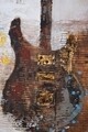 Tablou decorativ Guitar Art, Mauro Ferretti, 90x120 cm, pictat manual, canvas/lemn de pin