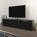 Comoda TV, Retricy, Carson, 160x35.3x40 cm, PAL, Wenge / Antracit