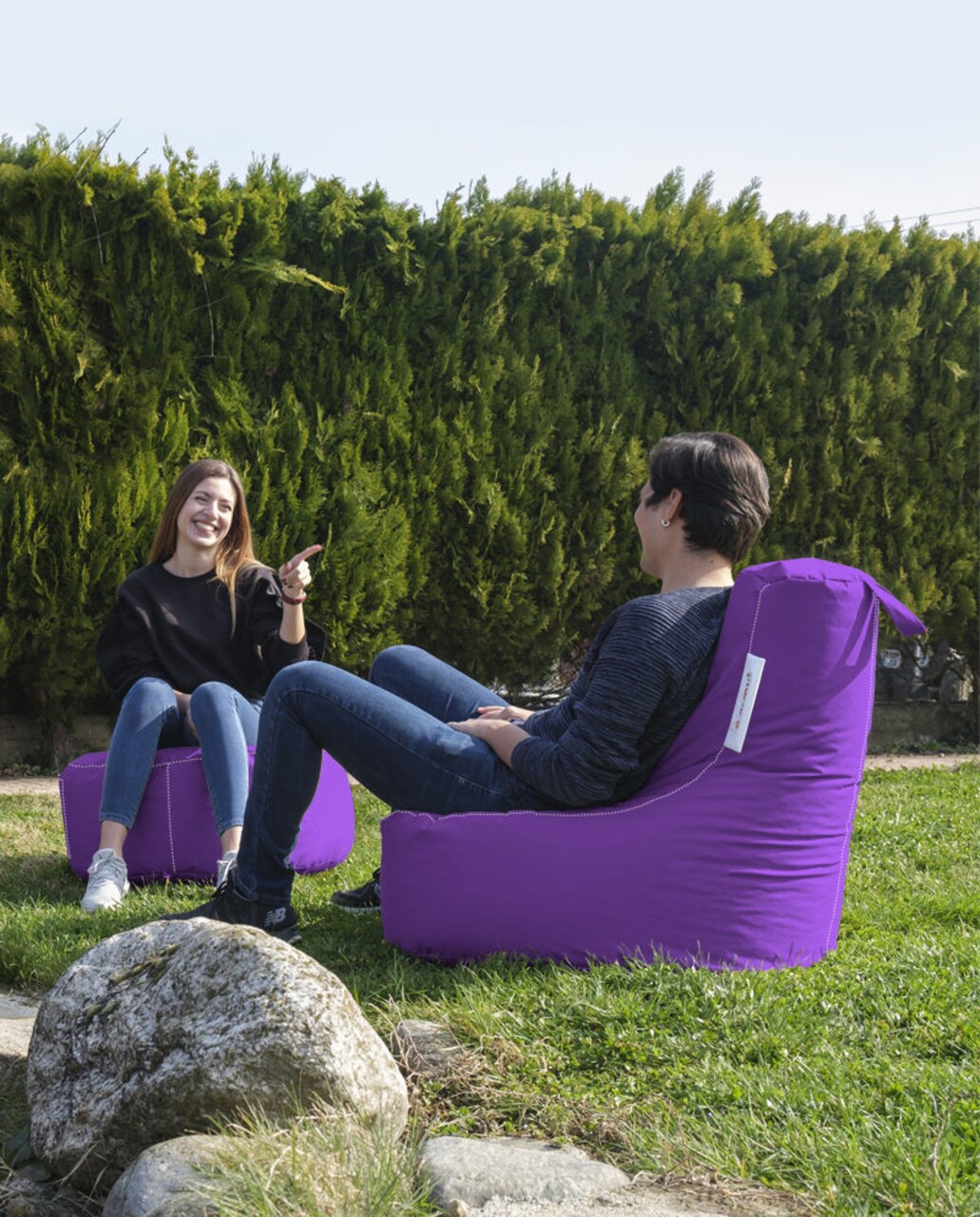 Fotoliu puf, Bean Bag, Ferndale Sport, 70 x 80 cm, poliester impermeabil, mov - 1 | YEO