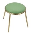 Scaun Glam Emily, Mauro Ferretti, 45 x 45 cm, fier/poliester, verde/auriu