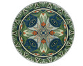 Scaun pentru gradina Cancun Mosaic, Decoris, 39 x 46 x 93 cm, pliabil, fier/ceramica, verde