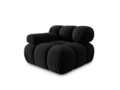 Modul canapea stanga 1 loc, Bellis, Micadoni Home, BL, 94x94x63 cm, catifea, negru