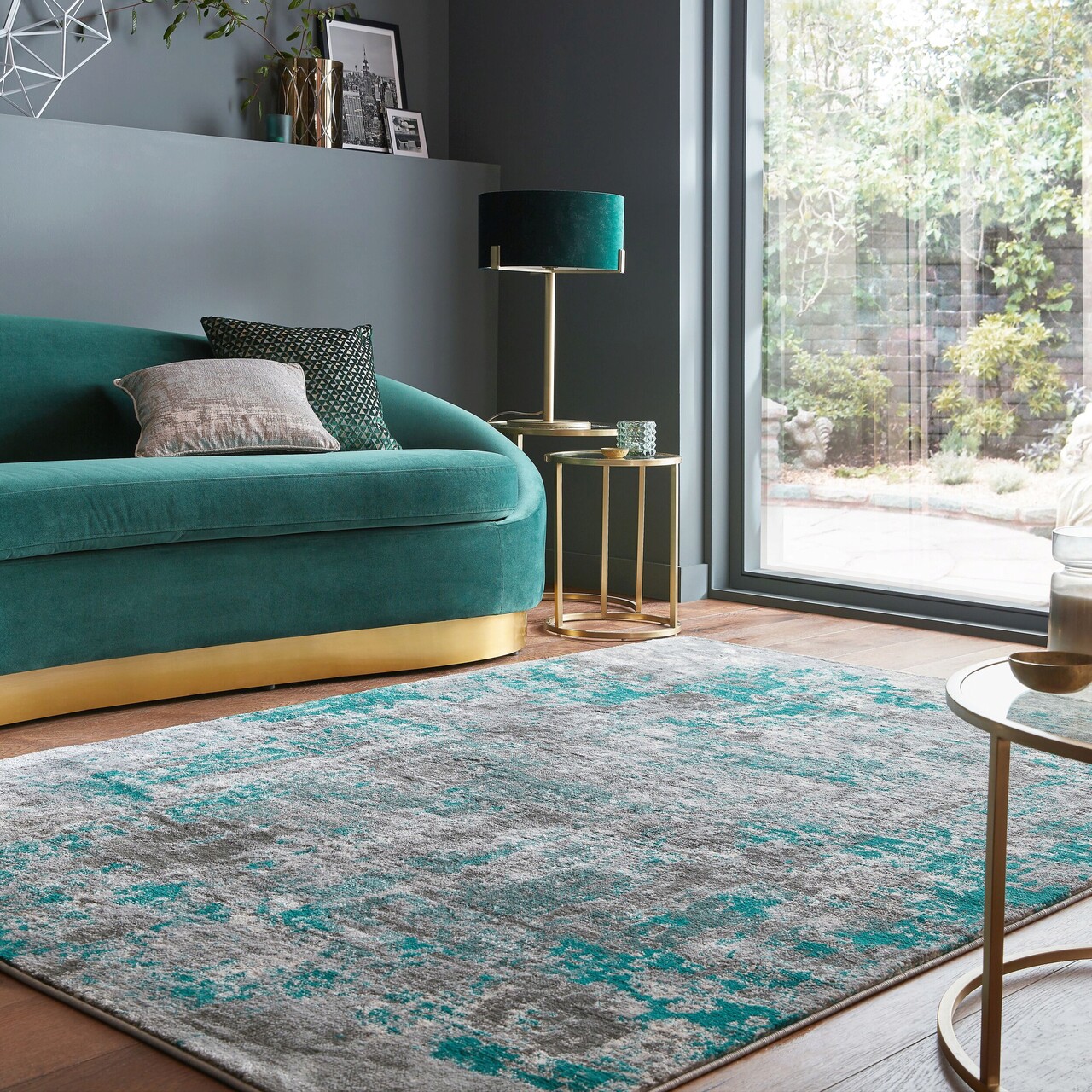 Covor Wonderlust Green, Flair Rugs, 200x290 cm, polipropilena, verde