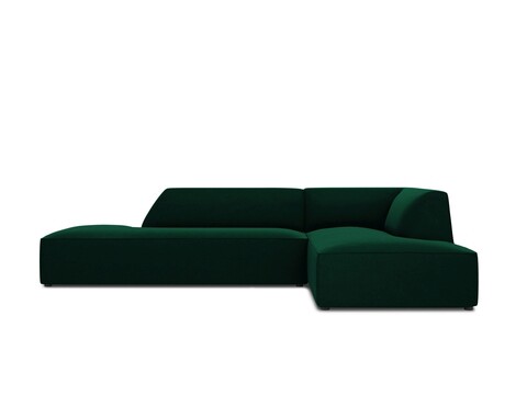 Coltar dreapta 4 locuri, Ruby, Micadoni Home, BL, fara cotiera, 273x180x69 cm, catifea, verde bottle