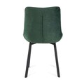 Scaun Colin, Homla, 63x51x88 cm, metal/catifea, verde