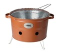 Gratar BBQ Bucket, 34.5x20 cm, metal, portocaliu mat